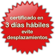 Certificados en 3 días en el Registro