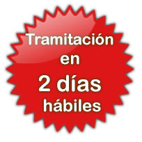 Tramitación en 2 días hábiles