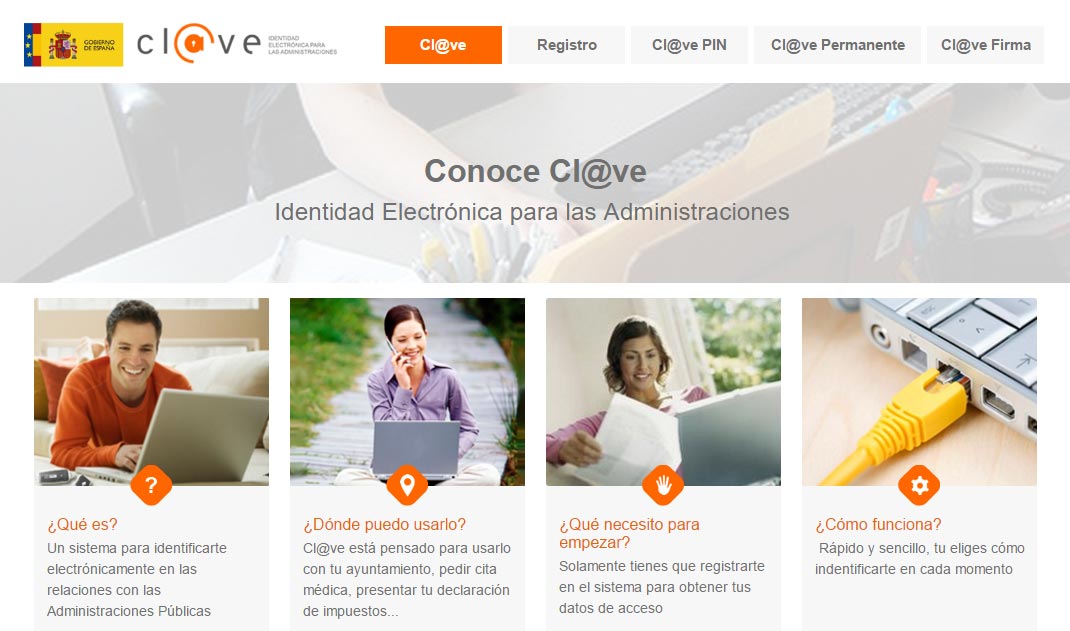 Plataforma del sistema Cl@ave